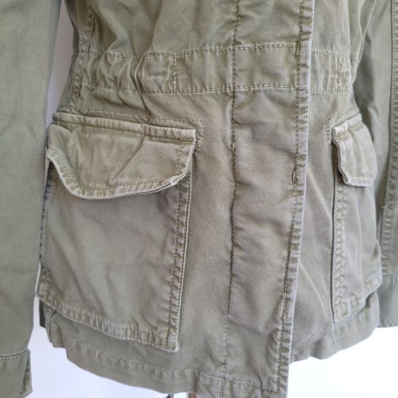 Madewell Outbound Utility Jacket Army Green Button Front Women XS - Picture 7 of 14